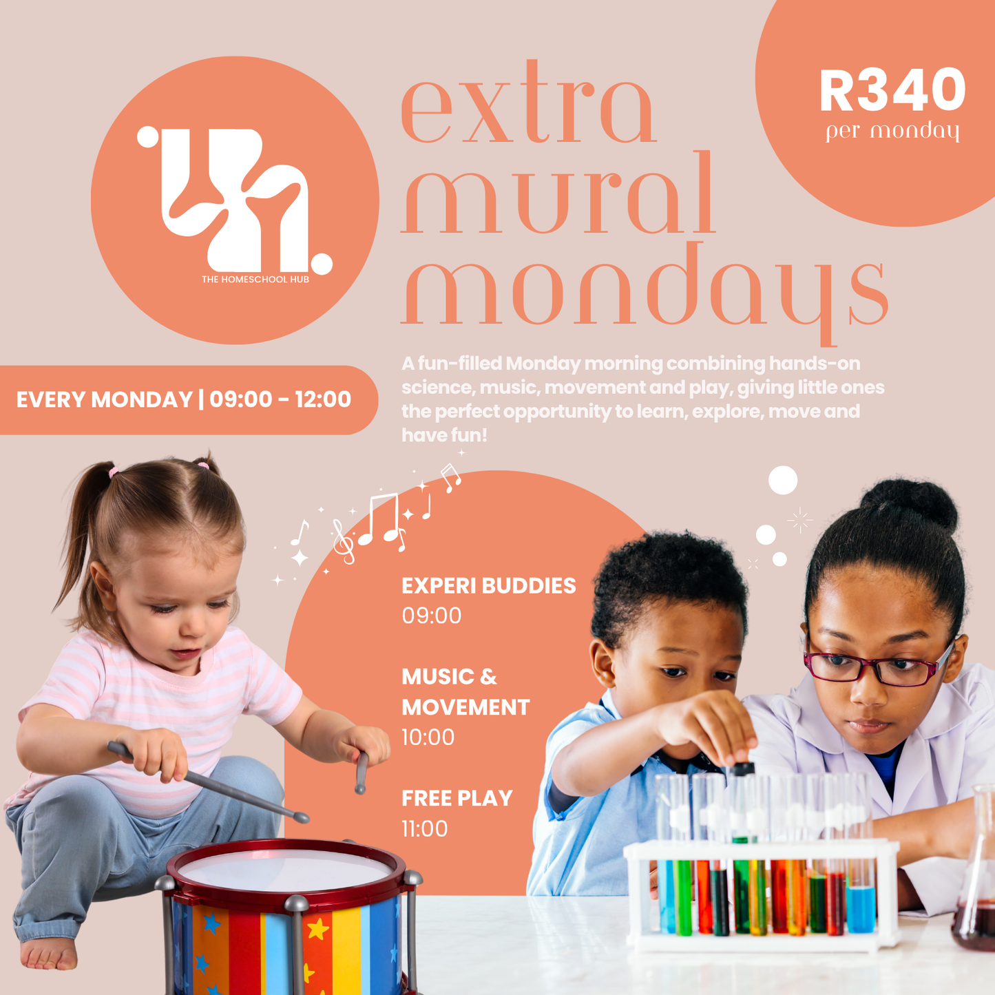 extra mural mondays | experi buddies & music and movement