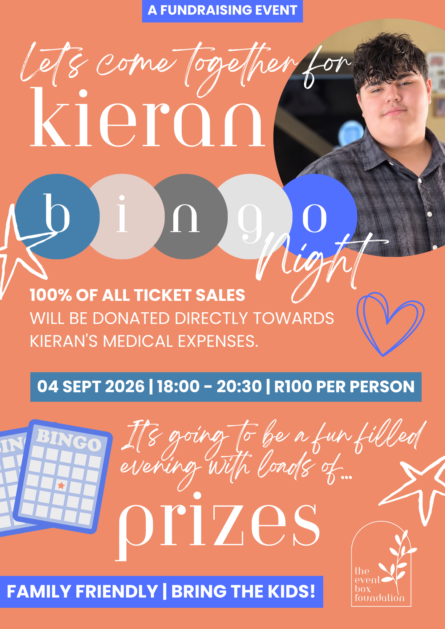 bingo for kieran | 04 sept 2026