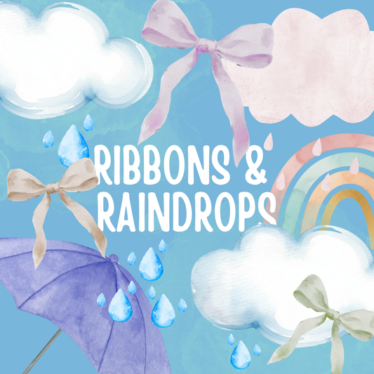 ribbons & raindrops | the messy box X wildflower sensory